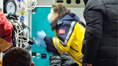 Orhangazi Tüneli'nde yolcu otobüsü alev alev yandı