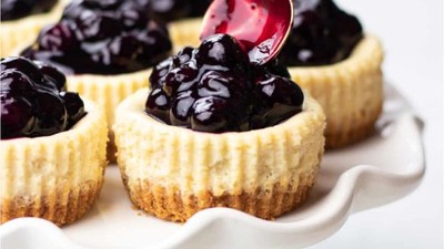 Bir Dilim Mutluluk: Blueberryli Mini Cheesecake