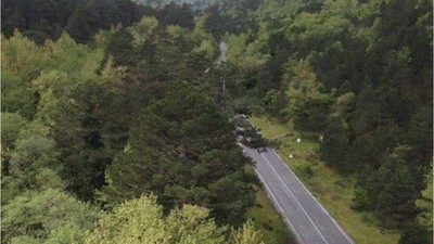 Kazdağları'ndaki Renk Değişimi Dikkat Çekti