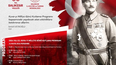 16 Mayıs'ta Balıkesir, Kuva-yi Milliye Ruhunu Kutlayacak