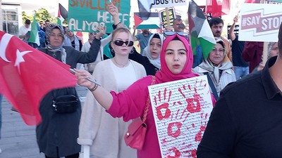 BANÜ Öğrencilerinden İsrail'in Gazze'ye Saldırılarına Tepki
