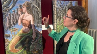 Balıkesirli Sanatçı Şahmeran'ı Canlandırdı