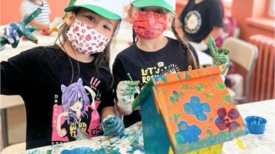 Balıkesir'in Miniklerinden Kuş Yuvası Boyama Etkinliği