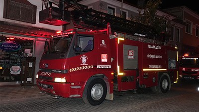 Balıkesir'de Kullanılmayan Evde Yangın