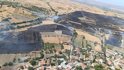 Bigadiç'te Çıkan Yangın Kontrol Altına Alındı