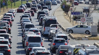 Balıkesir Körfez Yolunda Trafik