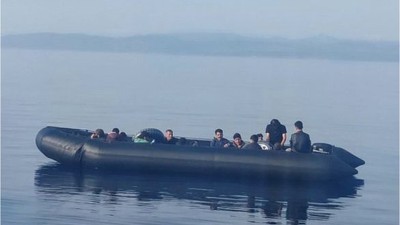 Ayvalık'ta 9'u Çocuk 22 Düzensiz Göçmen Kurtarıldı