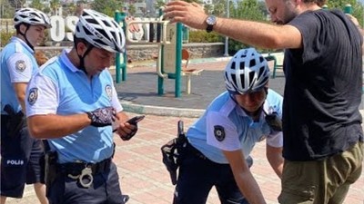 Edremit'te bisikletli polis timleri görevde