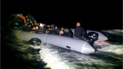14 Göçmen ve 13 Çocuk Türk Karasularına İtildi