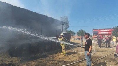 Ahır Yangını Büyük Zarara Yol Açtı