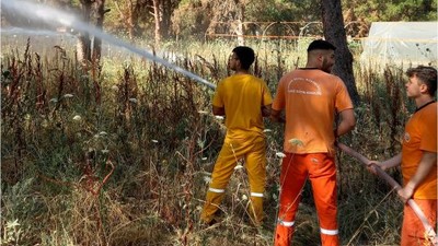 Balıkesir'de Orman Yangınlarına Karşı Yer Ekipleri Sahada