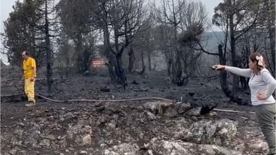 Kepsut Orman Yangını Kontrol Altında