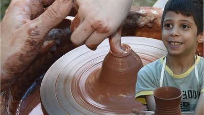 Dursunbey'de Çocuklar Hayallerini Çömlekle Şekillendirdi