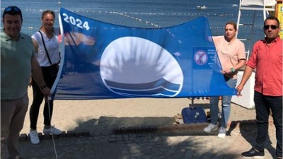 Erdek Kurbağalı Plajı Mavi Bayrak ile Taçlandı