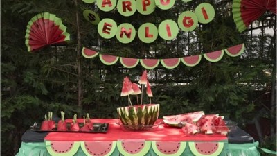 Dursunbey'de Çocuklar İçin Karpuz Şenliği Düzenlendi