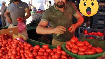 Pazar Pazarında Salçalık Domatesi Kapış Kapış Gitti