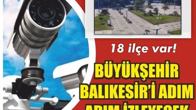 Büyükşehir Belediyesinden 18 ilçeye kamera