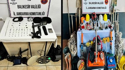Balıkesir'de İzinsiz Kazı Operasyonu: 7 Şüpheli Suçüstü Yakalandı