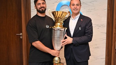 Başpehlivan Enes Doğan’dan Başkan Akın’a Teşekkür Ziyareti