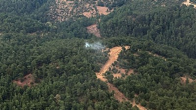 Madra Dağı’nda Yıldırım Düşmesi Sonrası Orman Yangını