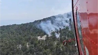 Kazdağları'nda Yangın! Çalışmalar Sürüyor