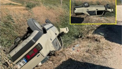 Balıkesir'de Otomobili Devrildi! Canından Olacaktı