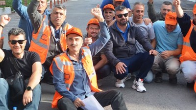 Ayvalık’ta Karayolları İşçileri Eylem Yaptı