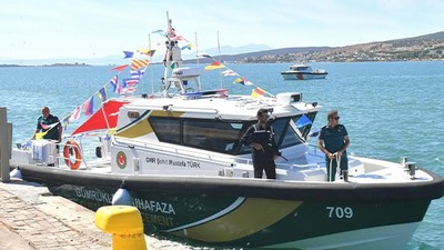 Ayvalık’ta Şehit Mustafa Türk Deniz Devriye Botu Görevde