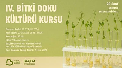 BAÇEM'de 4. Bitki Doku Kültürü Kursu Başlıyor