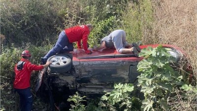 Balıkesir'de Hakimiyetini Kaybetti! Yoldan Çıktı