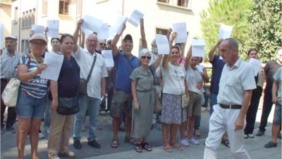 Burhaniye’de Altın Madeni Protestosu