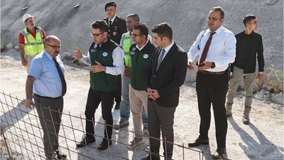 Manyas Sulama Tüneli İncelendi