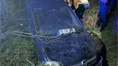Manyas'ta Araç Kanala Uçtu! Can Kayıpları Var!