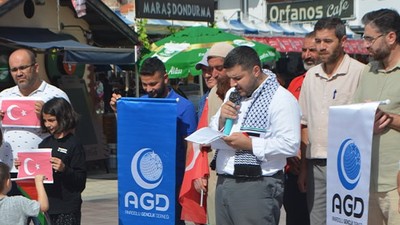 Ayvalık'ta Filistin'e Destek İçin Basın Açıklaması