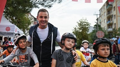 Başkan Akın, Çocuklarla Pedal Çevirdi