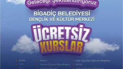 Bigadiç Belediyesi'nden 25 Branşta Ücretsiz Kurs