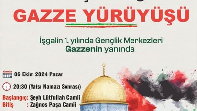 Balıkesir'de Direnişin 1.Yılı 1 Gazze Yürüyüşü