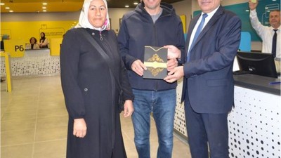 Balıkesir'de PTT'den 184'üncü Müşteriye Özel Hediye