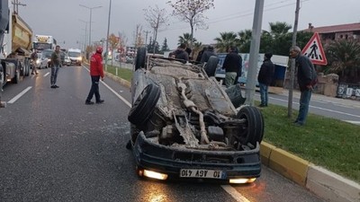Havran'da Otomobil Ters Döndü: 4 Yaralı