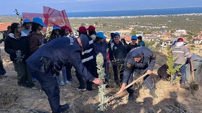 Balıkesir Jandarması Fidan Dikimi Yaptı