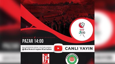 Balıkesirspor, Maçını Canlı Yayınlayacak!