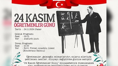 İl Milli Eğitim Müdürlüğü'nün Öğretmenler Günü Programı Açıklandı
