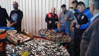 Kepsut’ta Pazar Yerinde Sıkı Su Ürünleri Denetimi