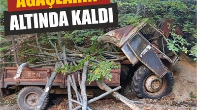 Ağaçların Altında Kalan Araçta Can Pazarı