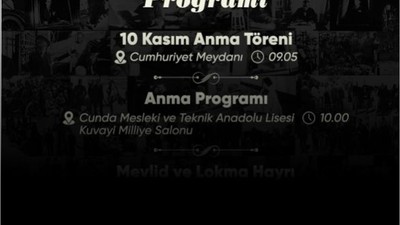 Ayvalık'ta 10 Kasım Anma Programı Belli Oldu