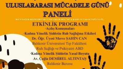 BAÜN'den Kadına Şiddete 'Dur' Diyecek Panel