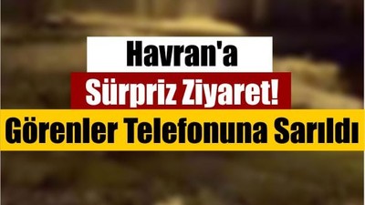 Havran'a Sürpriz Ziyaret! Görenler Telefonuna Sarıldı