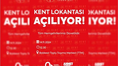 Balıkesir Kent Lokantası Açılıyor