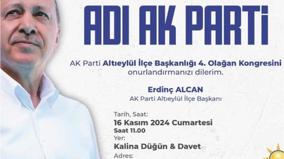 AK Parti Altıeylül İlçe Kongresi Tarihi Belli Oldu