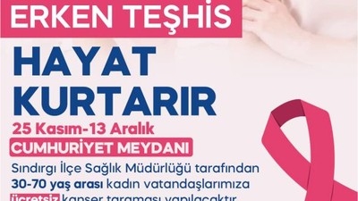 Sındırgı’da Ücretsiz Kanser Tarama Hizmeti Başlıyor